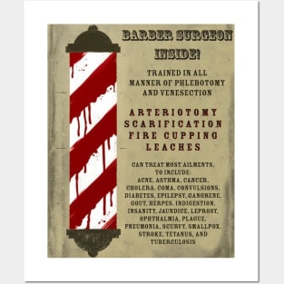 Barber Surgeon Inside! Posters and Art